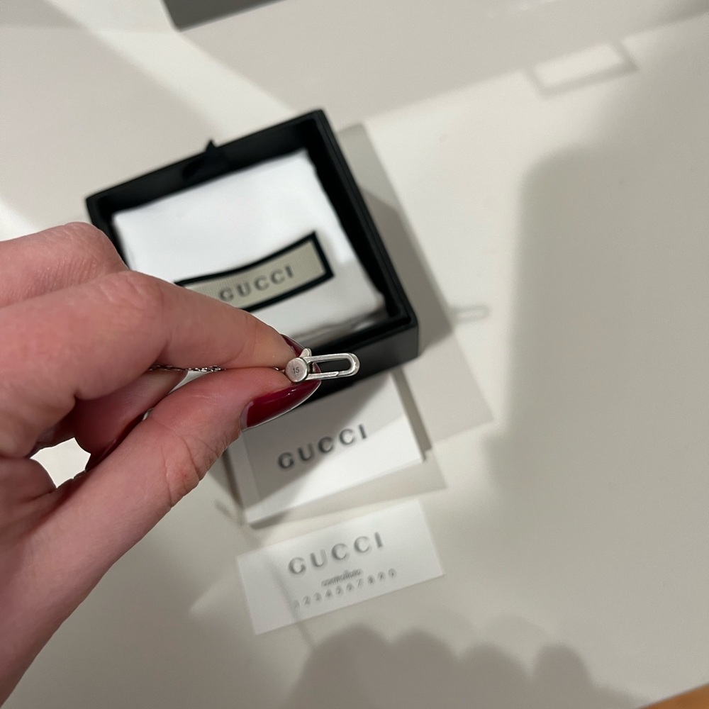 Gucci Silver Heart Pendant Bracelet - Picture 5 of 8